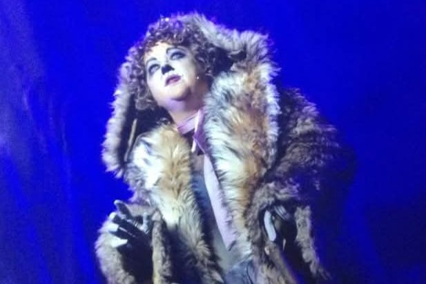 Trish performing as Grizabella in Cats