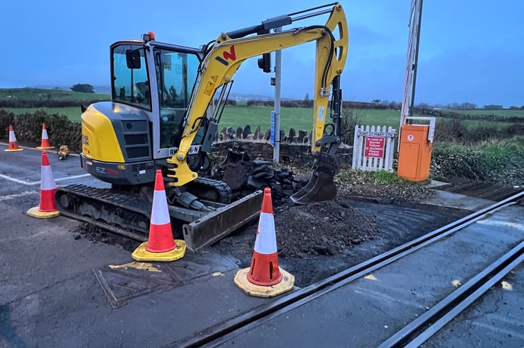 Sinkhole appears in Port St Mary road