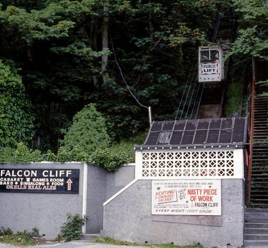 Flashback to when the cliff lift still operated