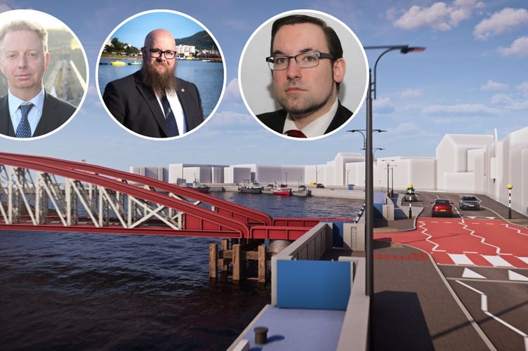 Politicians have been responding after the Department of Infrastructure withdrew its planning application for the proposed flood defence works at West Quay in Ramsey.