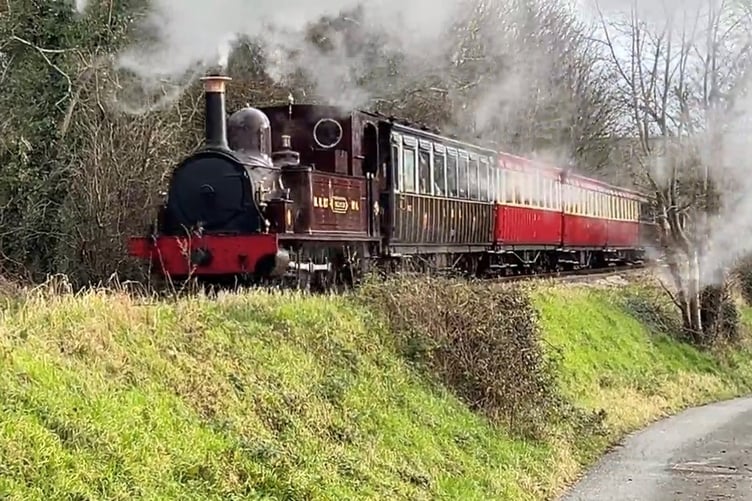 The Steam Railway at Santon