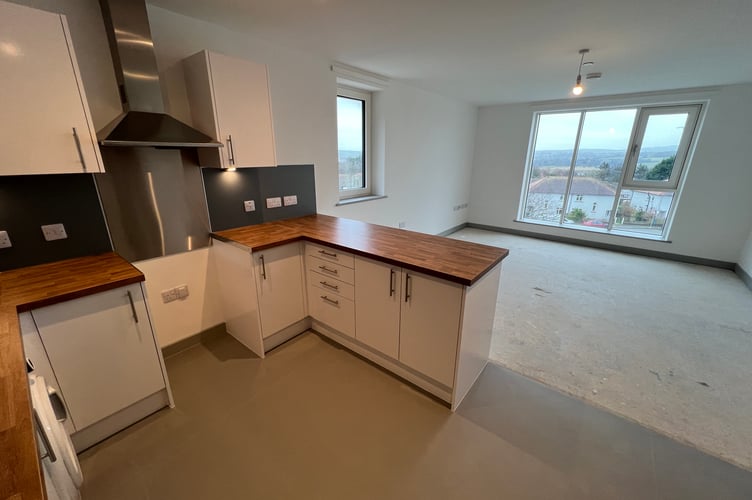 James Brown Apartments - the high-spec kitchen and living room