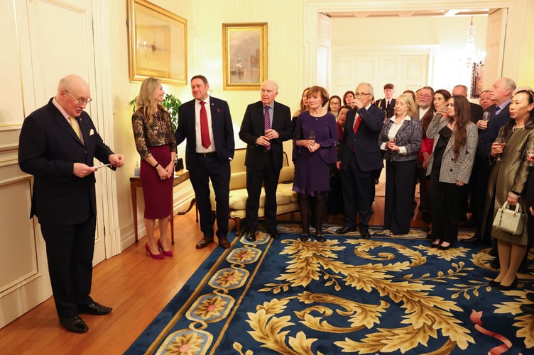 The Lieutenant Governor addresses the crowd