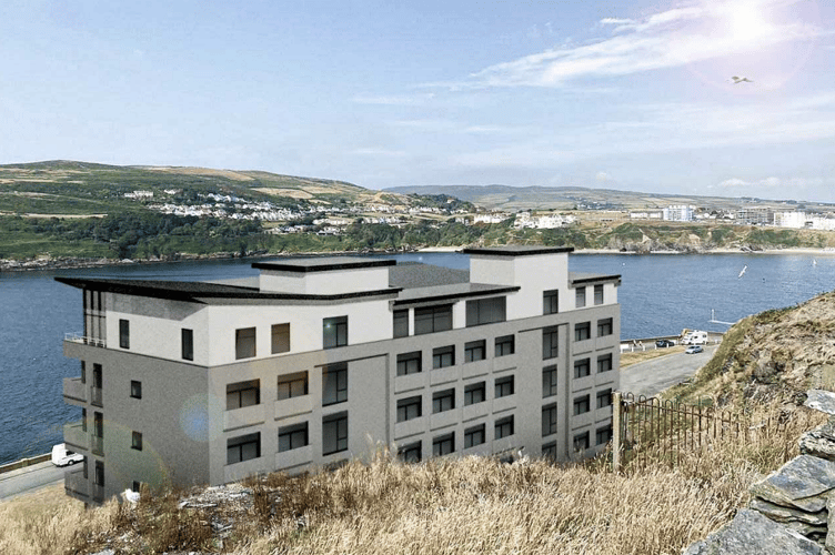 Computer generated image of proposed redevelopment at the Port Erin Marine Lab site