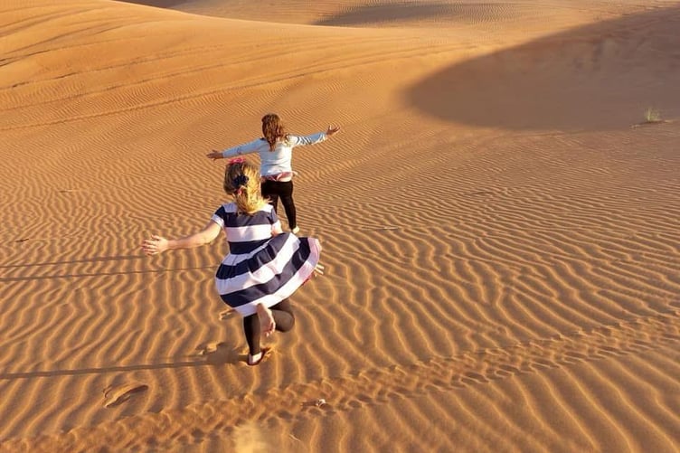 Elara and Athena Makonnen enjoying life in Dubai