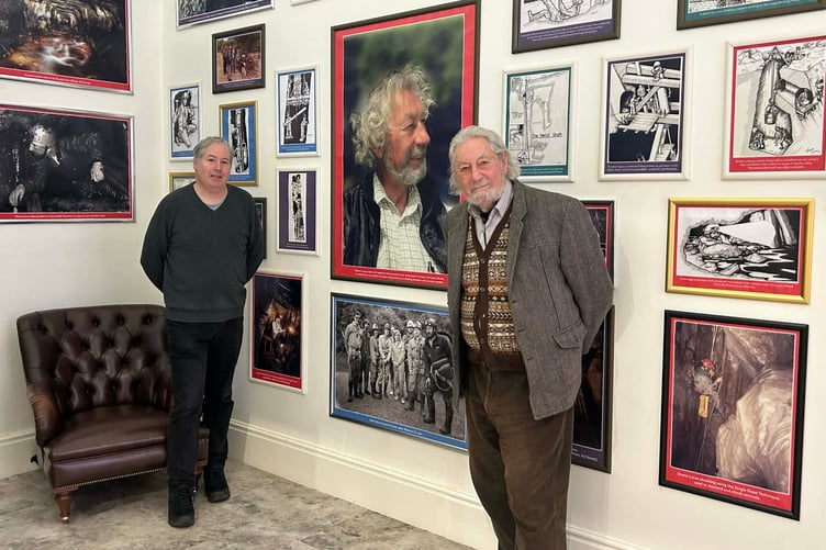 Matthew Richardson and Major Shane Lucas pictured at Mann Underground