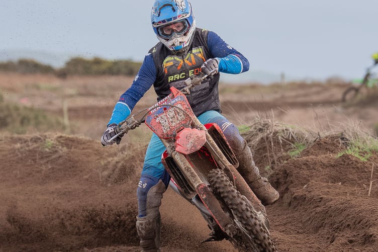 Former Newcomers MGP winner and Classic TT podium finisher Ryan Kneen has returned to his roots competing in solo trials and motocross events. He topped Group B on Sunday (Hagar Photography)