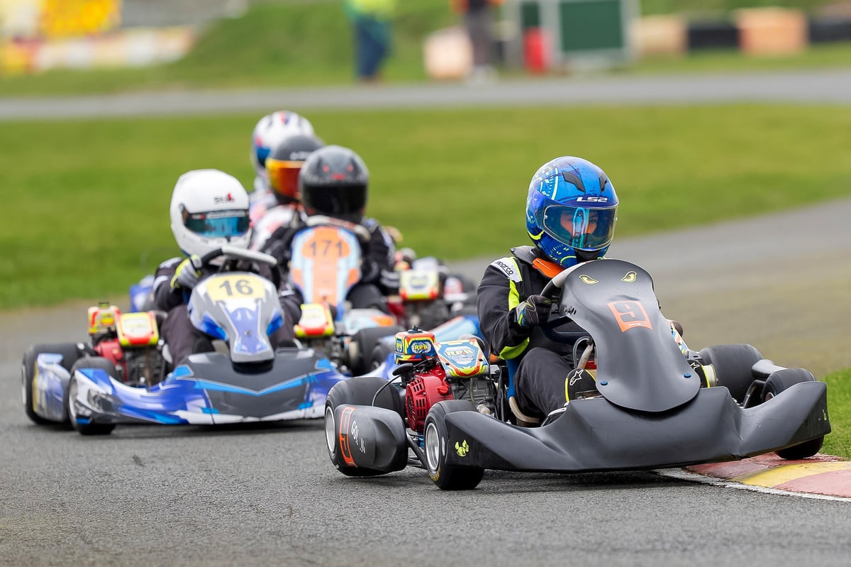 Exciting day of kart racing at Jurby