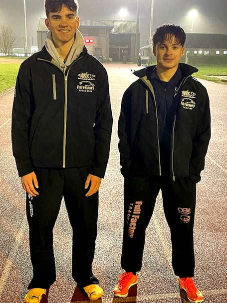 Isle of Man sprinters Finlay Taggart (left) and Alan Stobart (Photo: Martin Bullock)