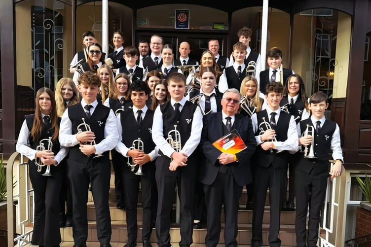 The Manx Youth Band take part in the North West Regional Brass Band Championships in Blackpool