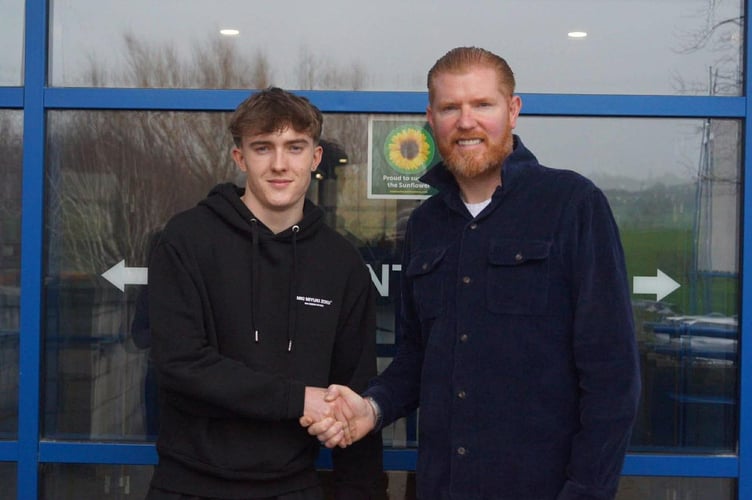 19-year-old high jumper Regan Corrin meets previous record holder Martin Aram