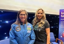Students speak to astronaut Nicole Stott at Love Tech event
