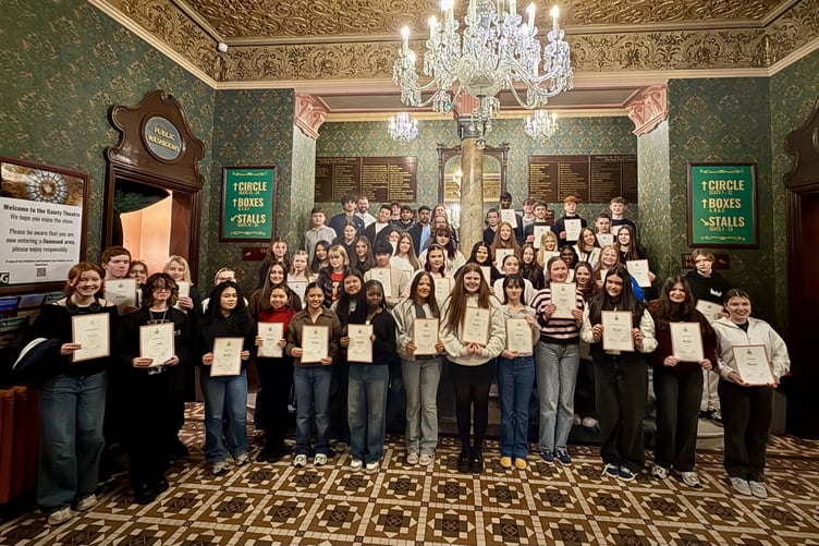 Castle Rushen High School's Bronze recipients