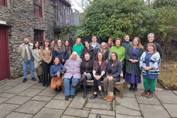 Participants at UNESCO Biosphere’s Sustainable Mann workshop on innovation at St John’s Mill