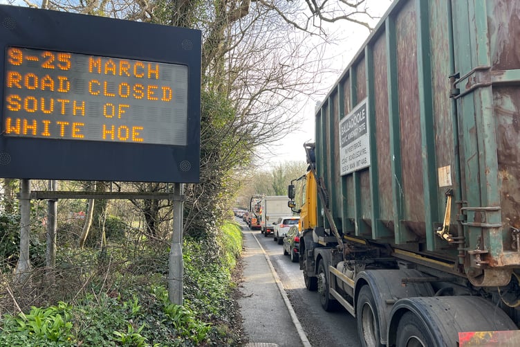 Traffic backed up from Fort North junction