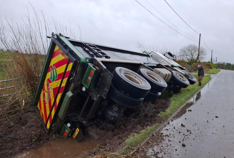 Scene of the accident on Tosaby Road, Eairy