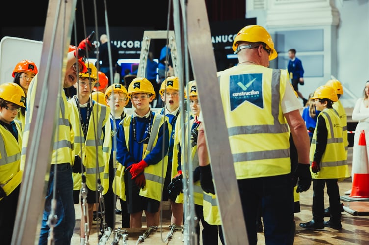 Construction Isle of Man were at the Villa Marina with an interesting interactive display