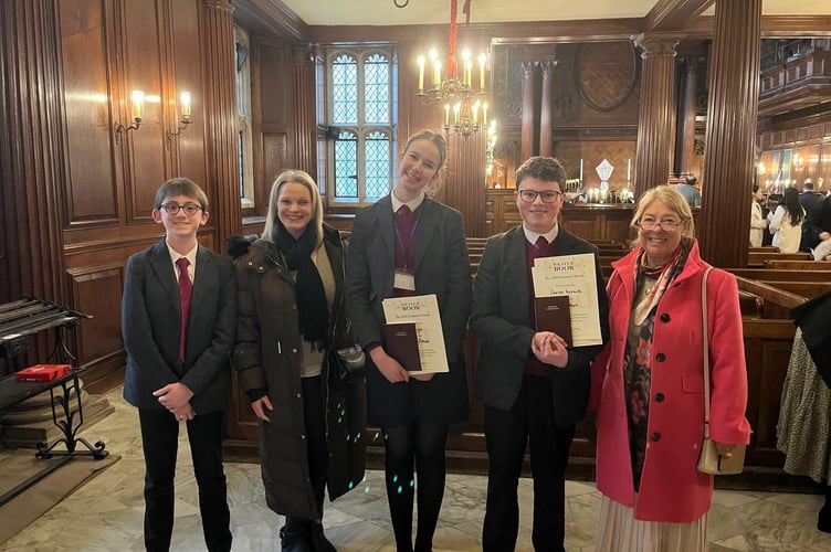 L-R Sean Cannan, Kristene Wilson, Zoe Vogel, Elaine Higgins and Charles Kerruish