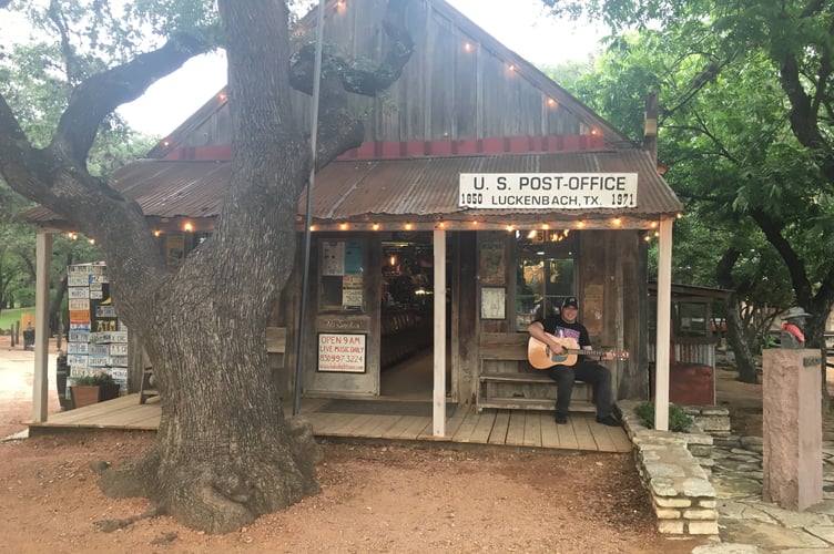 John Gregory at Luckenbach, Texas, in 2019