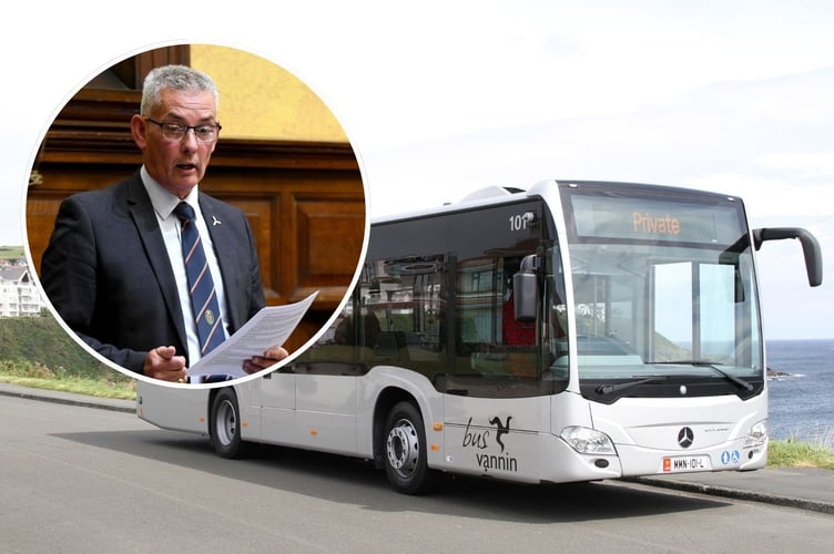 Infrastructure Minister Tim Crookall updated members in Tynwald on Tuesday 