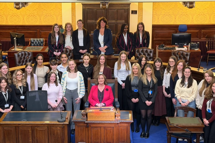 Students from around the island took part in a special debate in Tynwald celebrating International Women's Day