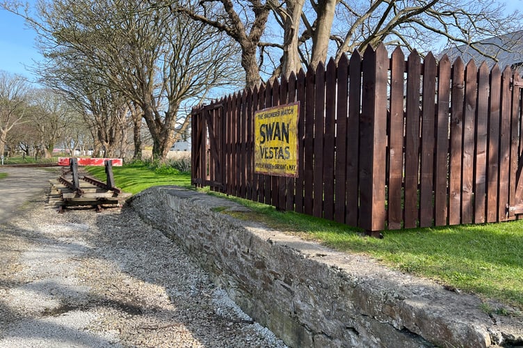 A replica cattle dock has been installed