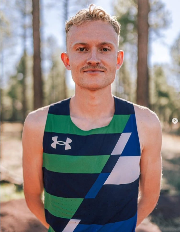 David Mullarkey sporting his new Under Armour Run and UA Mission Run Dark Sky Distance colours