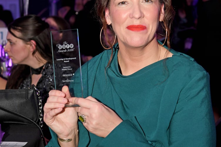 Victoria Matthews, winner of the Learning Development Award