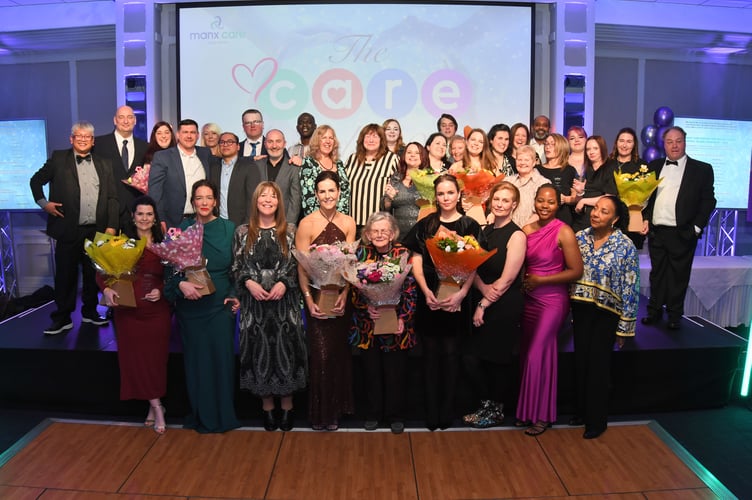 The full group of Manx Care award winners 