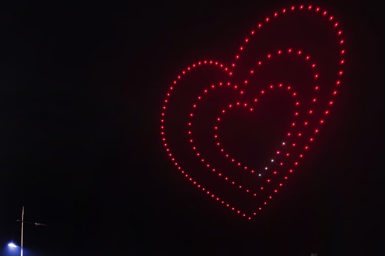 There was much love for the drone show in Douglas