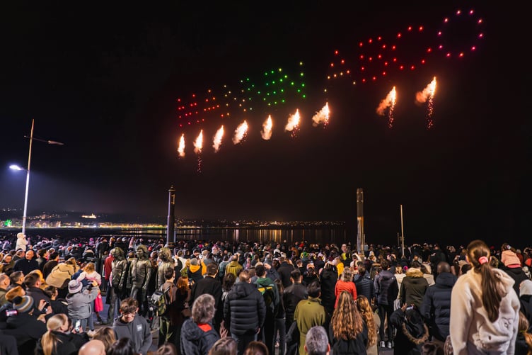 Thousands flocked to Douglas promenade to see the free drone show