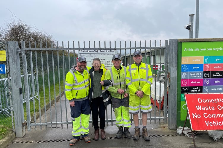 Fond Farewell! The team at the Northern Civic Amenity Site said goodbye and best wishes on social media this week