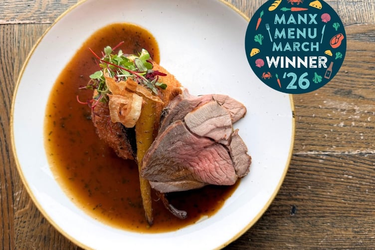 Cafe 360's Manx lamb roast was the among the winners of this year's Manx Menu competition
