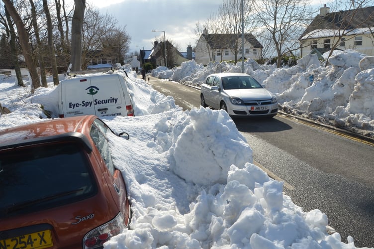 Snow scenes around Kirk Michael