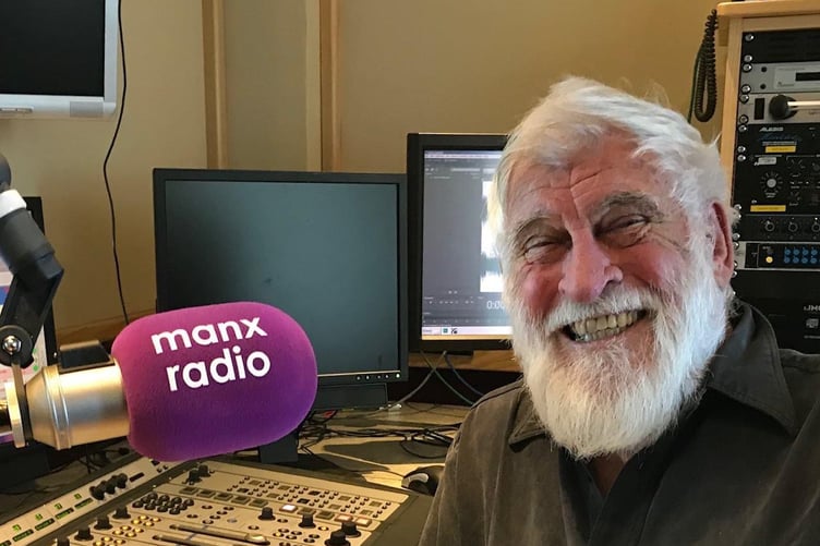 Ian Cottier presenting his 'Time for Brass' show on Manx Radio