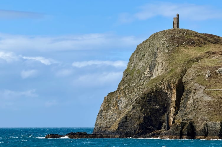 George Crawford sent in this photo of Bradda Head and Milner's Tower on a sunny winter day