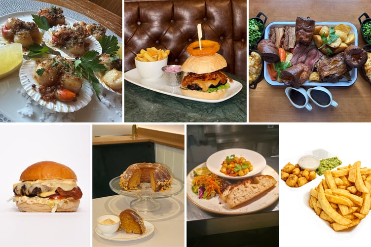 The dishes of the seven participants