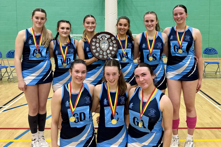 Castle Rushen claimed the island schools' senior netball trophy for a 25th time