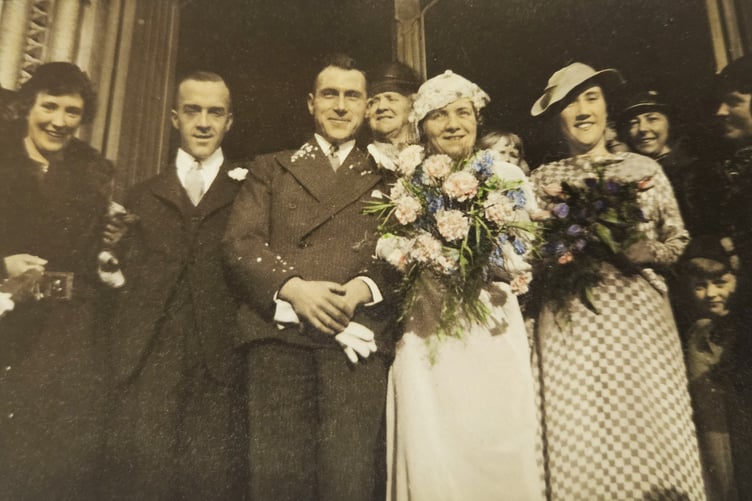 Captain George Karran & Evelyn Kenna wedding day