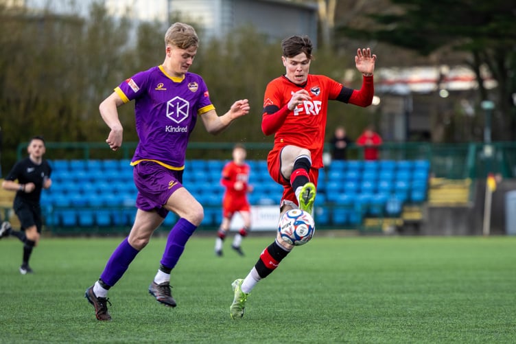 Charlie Higgins scored twice as City of Liverpool were beaten 3-1 at the Bowl on Saturday evening (Photo: Hannah McHugh)