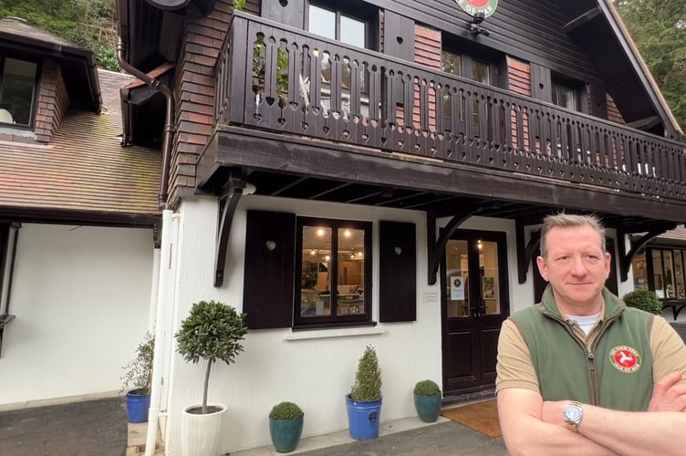 IoM Farm Shop Company MD Matt Harrison outside the rejuvenated Swiss Chalet