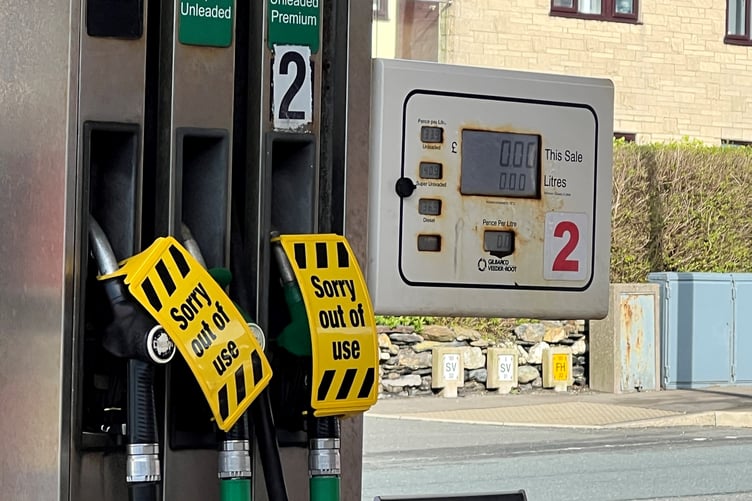 Sorry out of use - pumps run dry across the Isle of Man