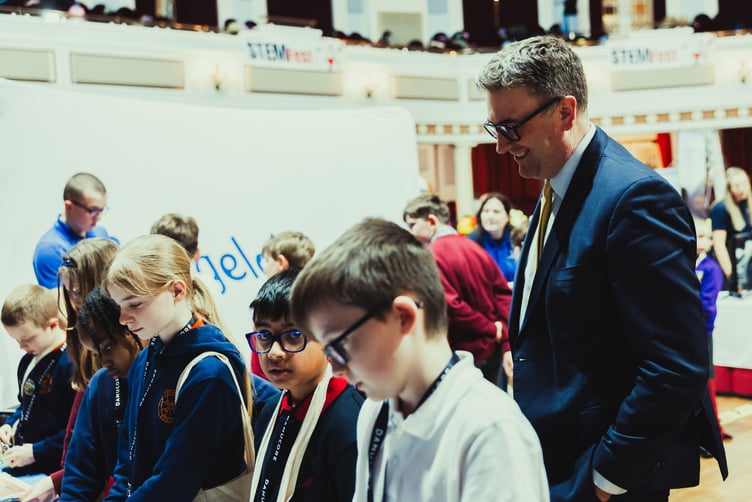 Minister for Enterprise Tim Johnston makes an appearance