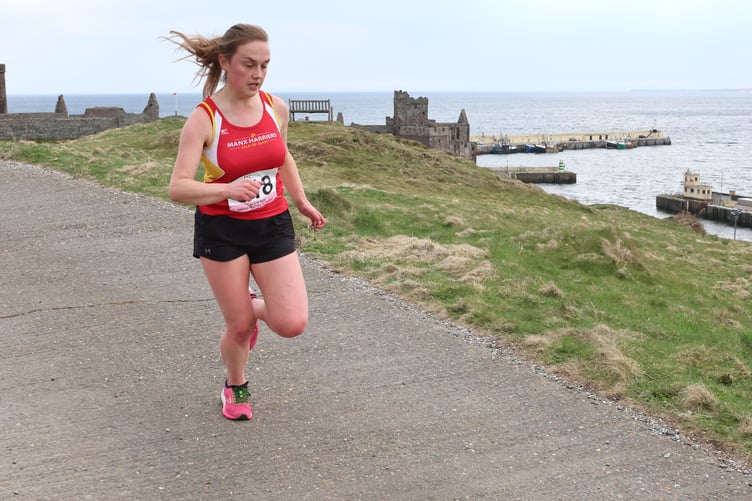 Laura Dickinson was the leading local in the women's Peel Hill Race at last year's Easter Festival of Running and is entered again this weekend (Photo: Dave Kneen Photography)