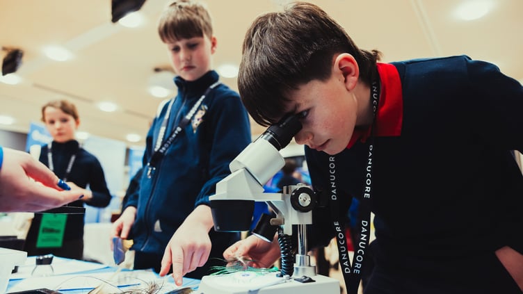 Microscopes formed part of the science-based activities