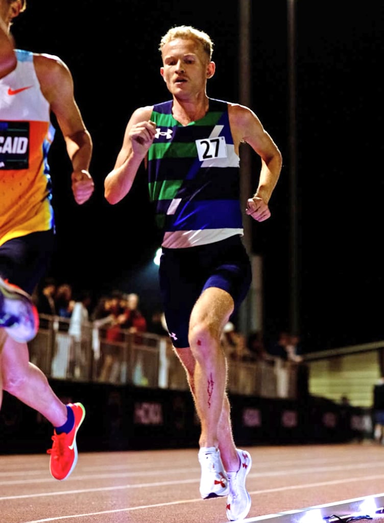 David Mullarkey on his way to finishing ninth at ‘The TEN’ 10km race in San Juan Capistrano, California last weekend (Photo: Josh Kutcher)