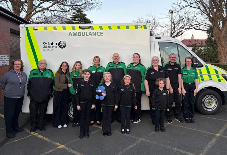 Members of St John Ambulance at its headquarters off Glencrutchery Road