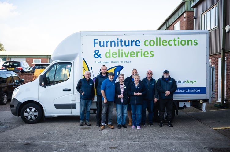 The Hospice team who look after the Superstore in Spring Valley Industrial estate