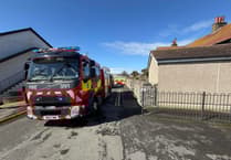 Firefighters called out to battle flat blaze