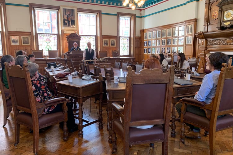 The group attended Douglas Town Hall for the discussion surrounding Autism